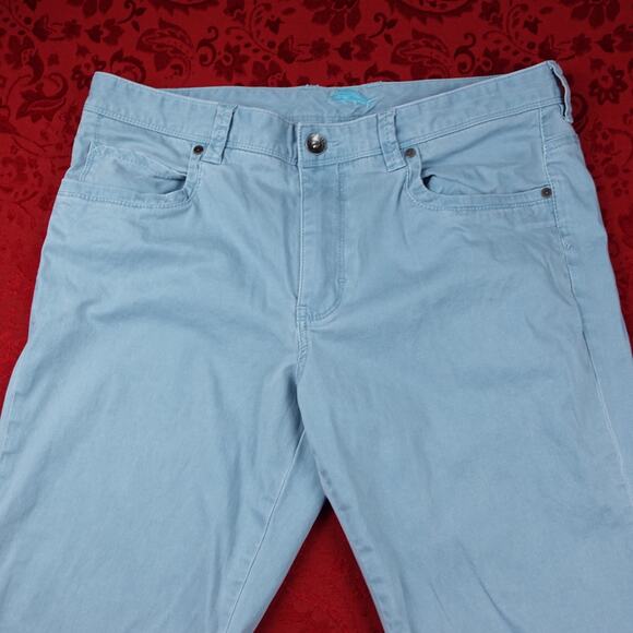 Tommy Bahama Pants Mens 35x32 Light Blue Chino Tencel Blend Stretch Golf - Picture 3 of 8